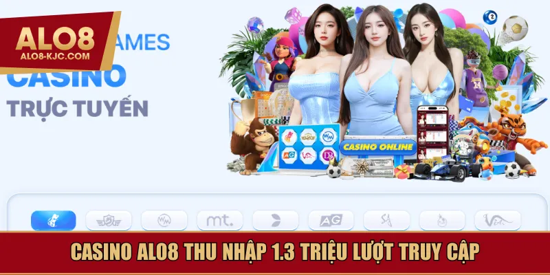 Casino Alo8 thu nhập 1.3 triệu lượt truy cập