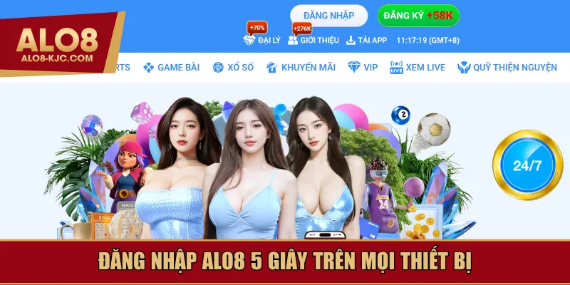 Đăng nhập Alo8 5 giây trên mọi thiết bị