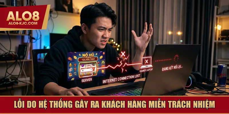 Lỗi do hệ thống gây ra khách hàng miễn trách nhiệm