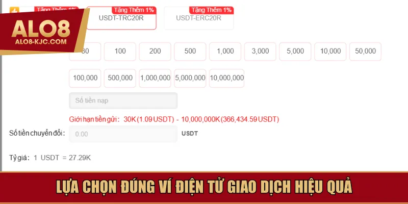 Lựa chọn đúng ví điện tử giao dịch hiệu quả